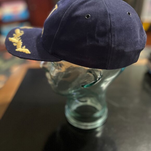 Caterpillar CAT VIP Hat Men’s Blue Strap Back Gold Scrambled Eggs Licensed - Picture 3 of 6